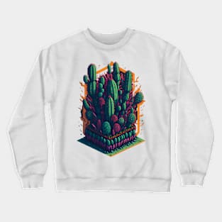 Cactus fantasy graffiti art Crewneck Sweatshirt